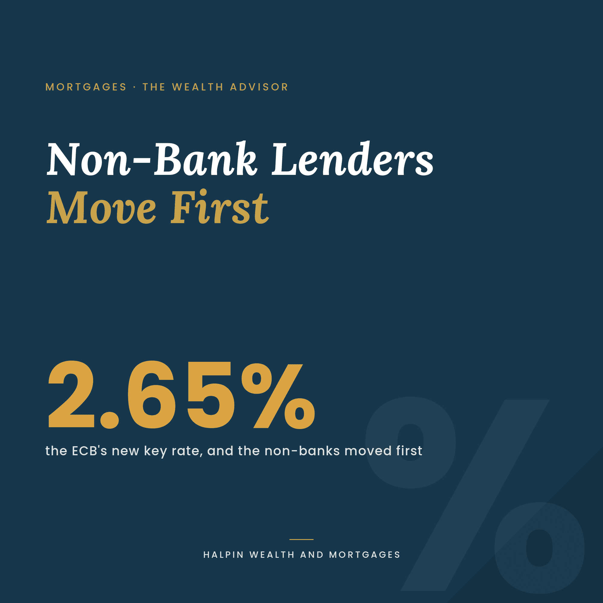Non-bank lenders raising mortgage rates in Ireland, September 2026